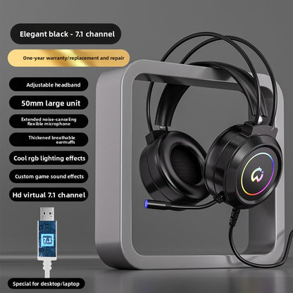 Bedrade Gaming Headset met Microfoon — USB & 3,5 mm, LED