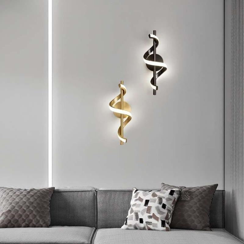 Applique Murale LED Spirale Design Moderne