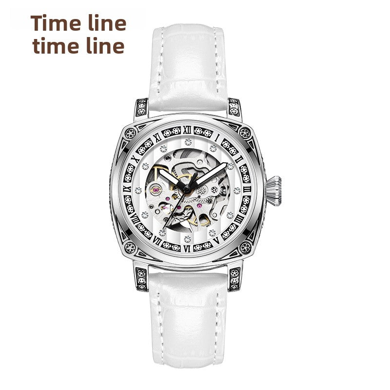 Uniseks Vintage Automatisch Skelet Horloge