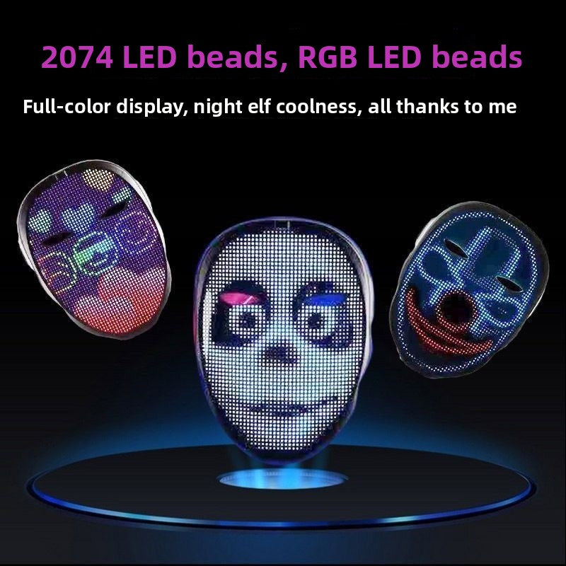 Masque LED RGB Bluetooth
