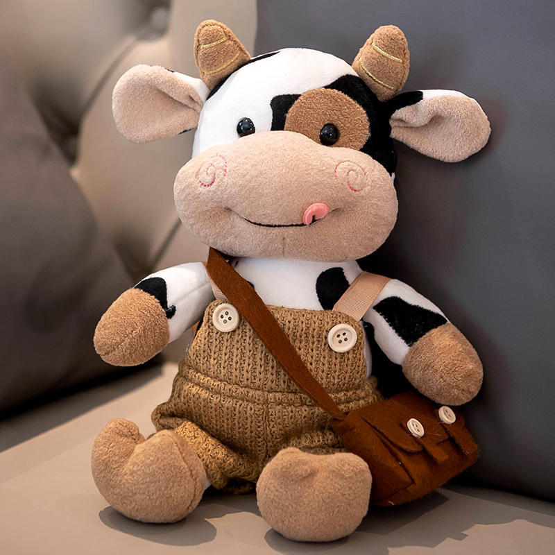 Peluche Vache Douce 40cm – Jouet Doudou Enfant Cadeau