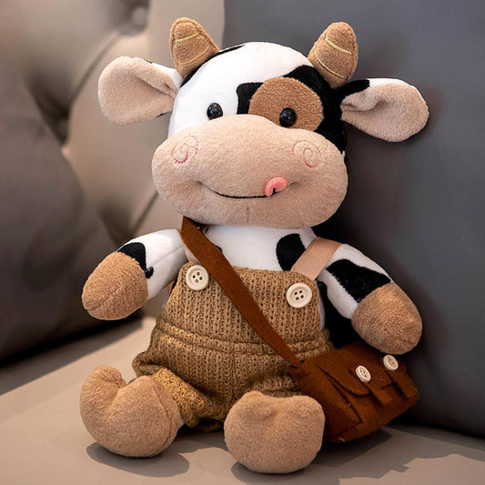 Peluche Vache Douce 40cm – Jouet Doudou Enfant Cadeau