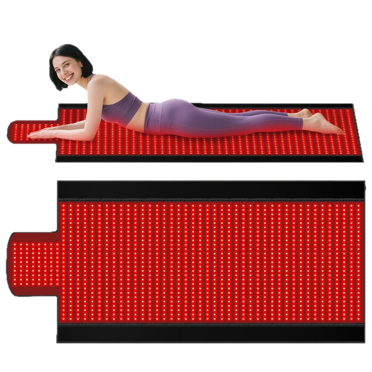 GlowTherapy Pro – Roodlichttherapie Mat 406 LED | 660nm & 850nm | Rug, Schouders & Yoga