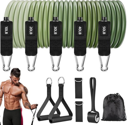 Kit Élastiques de Musculation TPE 11 Pièces  / 4 Coloris
