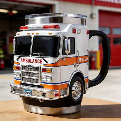 RescueMug XL – Grande Tasse 400ml Liner Inox Couvercle Anti-Fuite