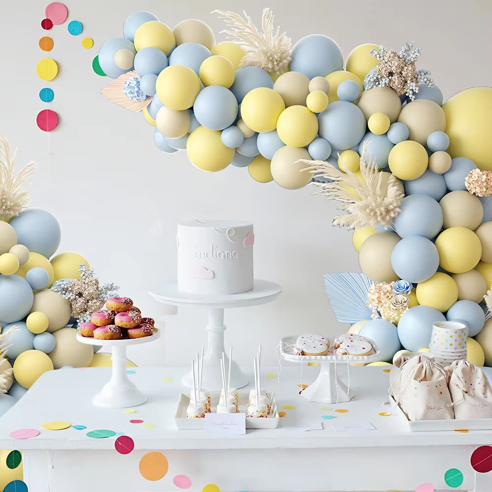 Guirlande de Ballons Style Crème Baby Shower & Anniversaire Mariage