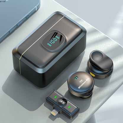 Microphone Cravate Sans Fil avec Réduction du Bruit — Bluetooth 5.3