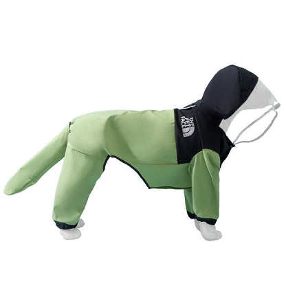 Regenjas voor grote honden met vier pijpen / 2 kleuren
