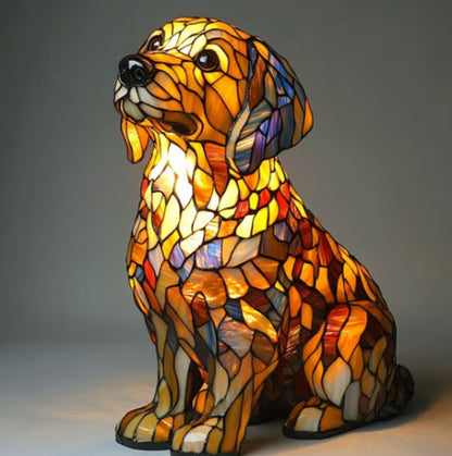 Lampe animaux effet vitrail / 5 modèles