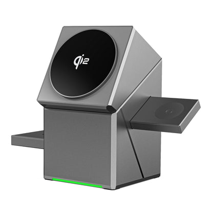 ChargePod Pro – 3-in-1 Draadloos Laadstation | 15W Magnetisch & Roteerbaar