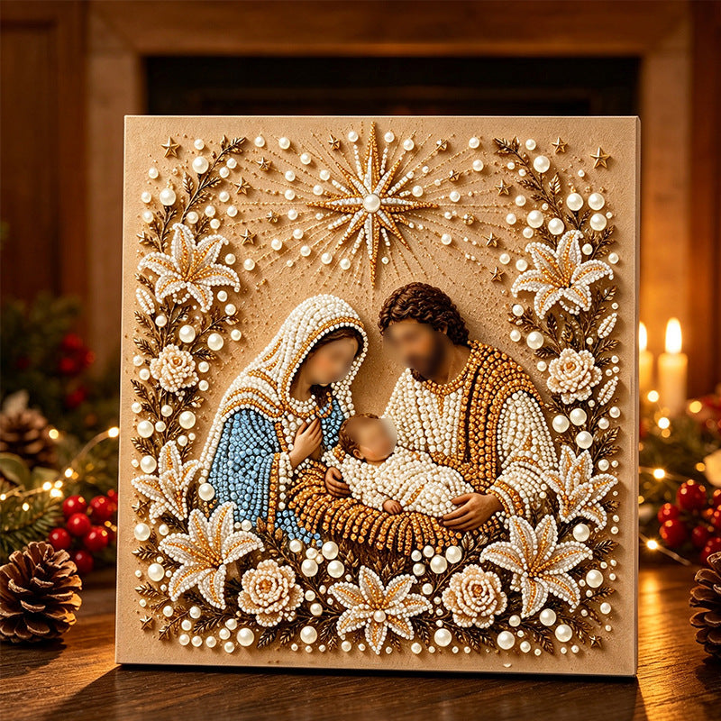 Peinture Diamant DIY Religieuse  / Kit Complet / 4 Motifs