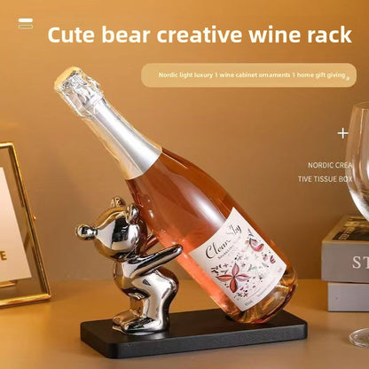 VinoPose Pro – Porte-Bouteille Céramique Style Nordique