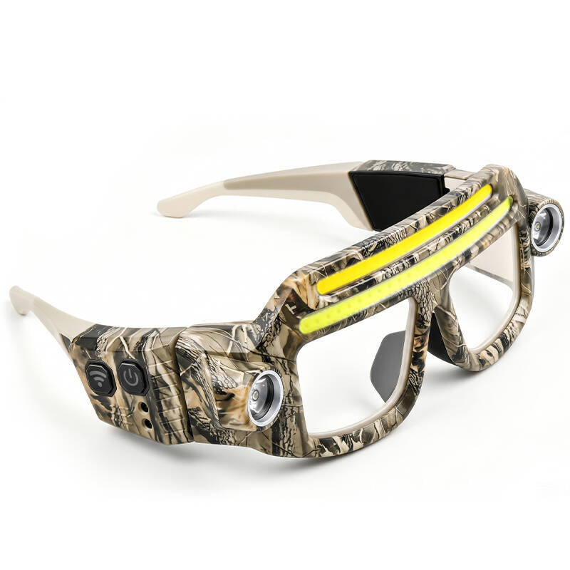 Lunettes Lampe Frontale LED COB — Mains Libres / USB-C / IPX4