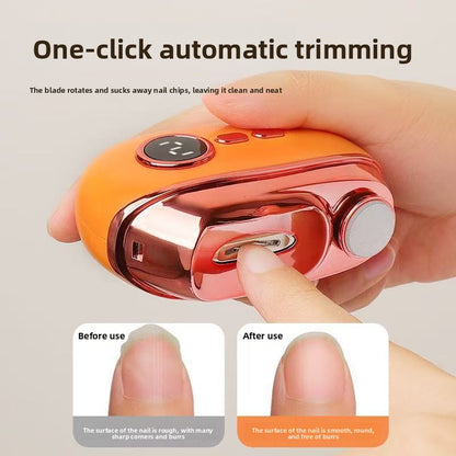 Lime à Ongles Électrique avec Lumière LED – Manucure 3-en-1