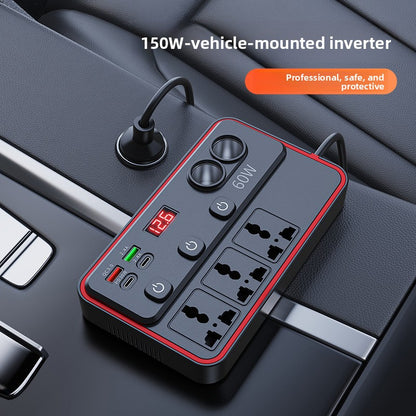 Auto-omvormer 150W Digitaal Display QC3.0