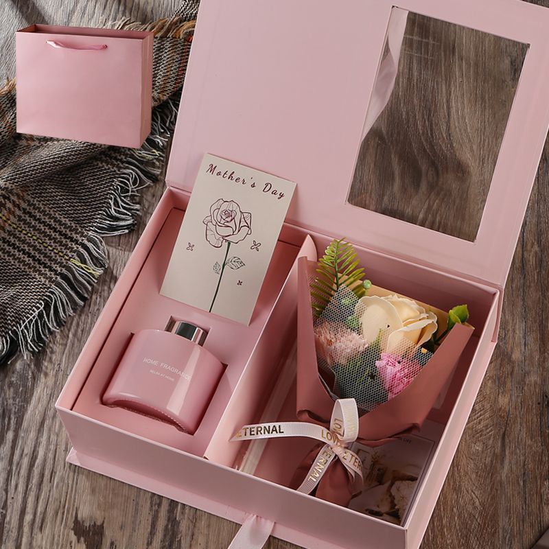 Coffret Cadeau Bouquet de Fleurs & Diffuseur de Parfum