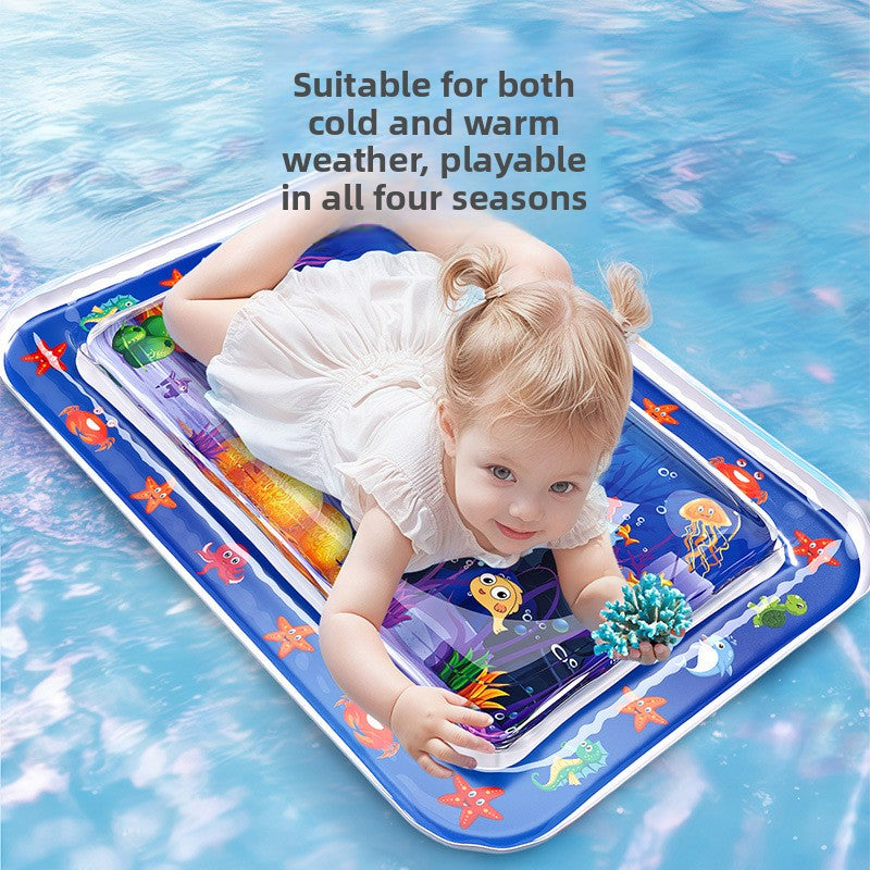 Tapis de Jeu Gonflable pour Bébé — Aquatique & Éveil Sensoriel