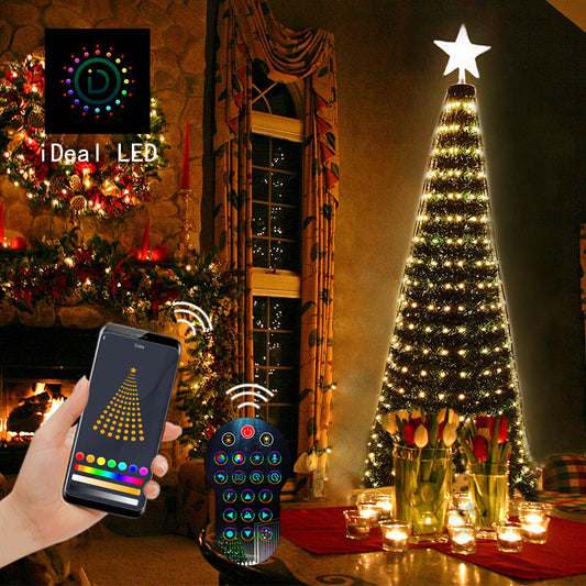 Slimme RGB LED-kerstverlichting met app — 400 LED's / 2,1m / USB / DIY Pixel Art