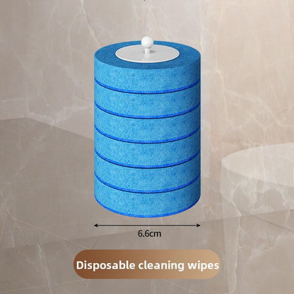 Brosse WC Jetable à Têtes Remplaçables - 30 Têtes & Nettoyant Intégré / 2 Coloris