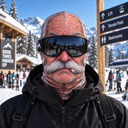 Grappig bedrukt skimasker met gezichtsbescherming