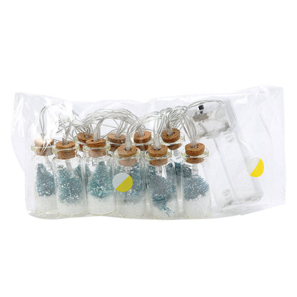 LED-slinger met glazen flesjes / 4 designs