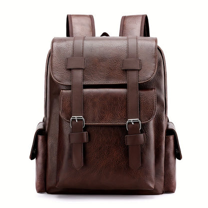 Sac à Dos Cuir Souple Grande Capacité — Style Rétro Voyage