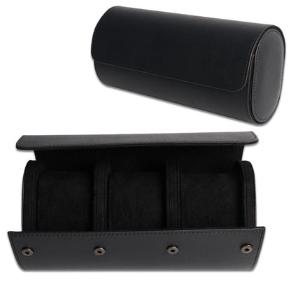 Boîte de Rangement pour Montres en Cuir PU — 3 Emplacements