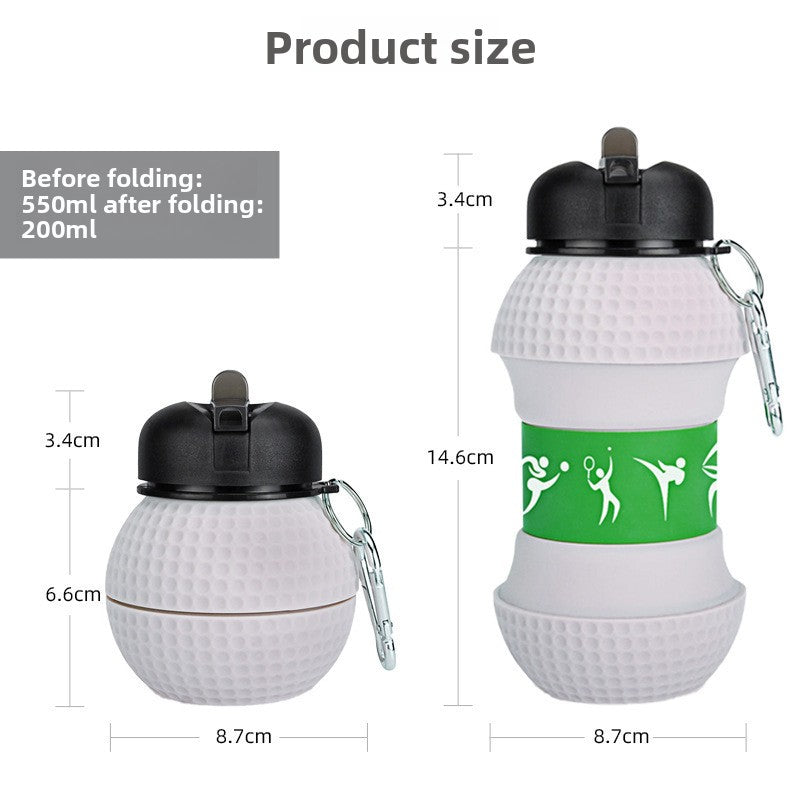Gourde de Sport Pliable en Silicone — 550 ml