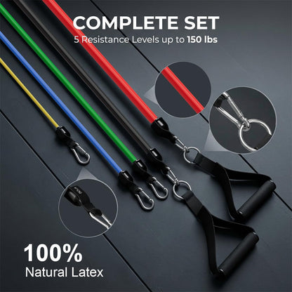 Kit Élastiques de Musculation TPE 11 Pièces  / 4 Coloris