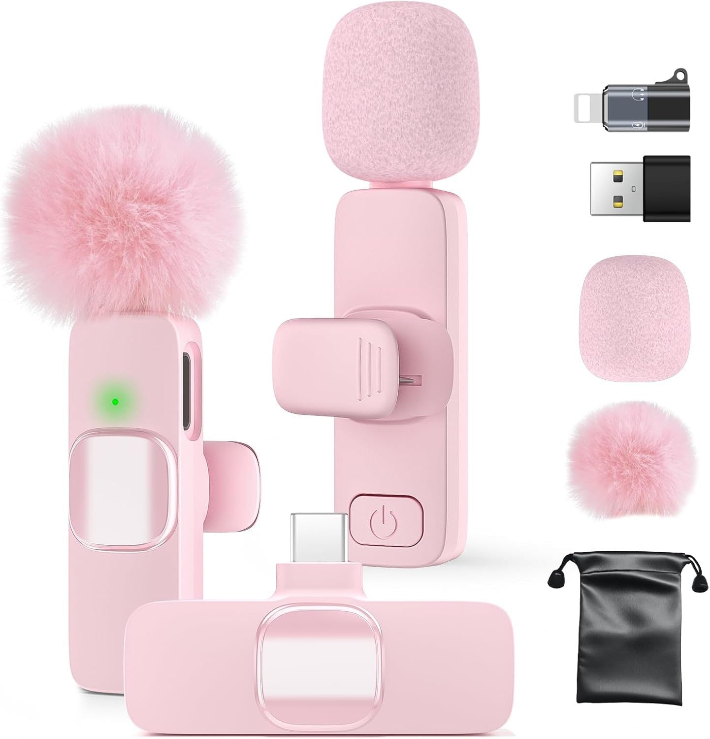 Micro-Cravate Sans Fil Bluetooth 5.3 Réduction Bruit
