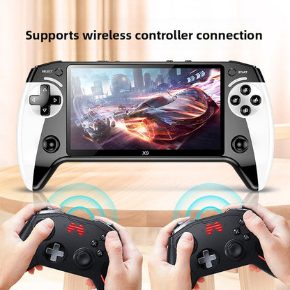 Draagbare Console X9 — 5,5" scherm, 10 Emulators, Retro Arcade Stijl