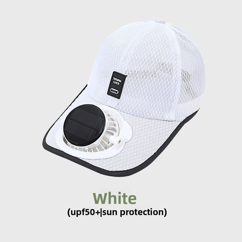 Casquette Ventilateur Solaire & Rechargeable USB