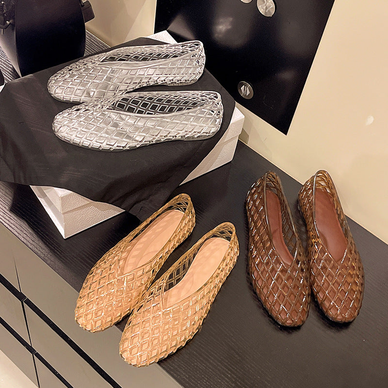 Sandales à Enfiler en Maille pour Femmes