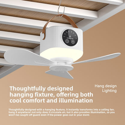 CeilingFan Smart – Ventilateur Rechargeable LED & Télécommande