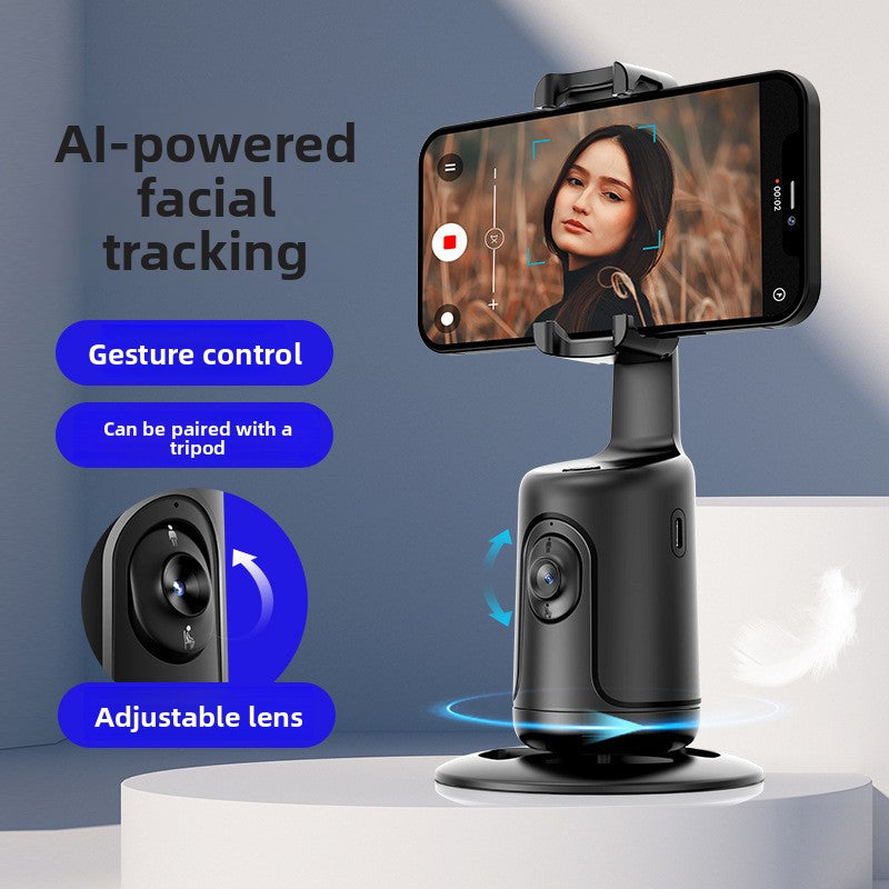 Support téléphone rotatif avec suivi du visage