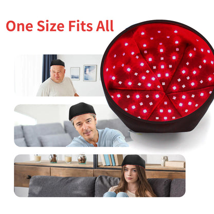 HairGlow Cap – Bonnet Luminothérapie Rouge 850nm | 120 LED | Repousse & Cuir Chevelu