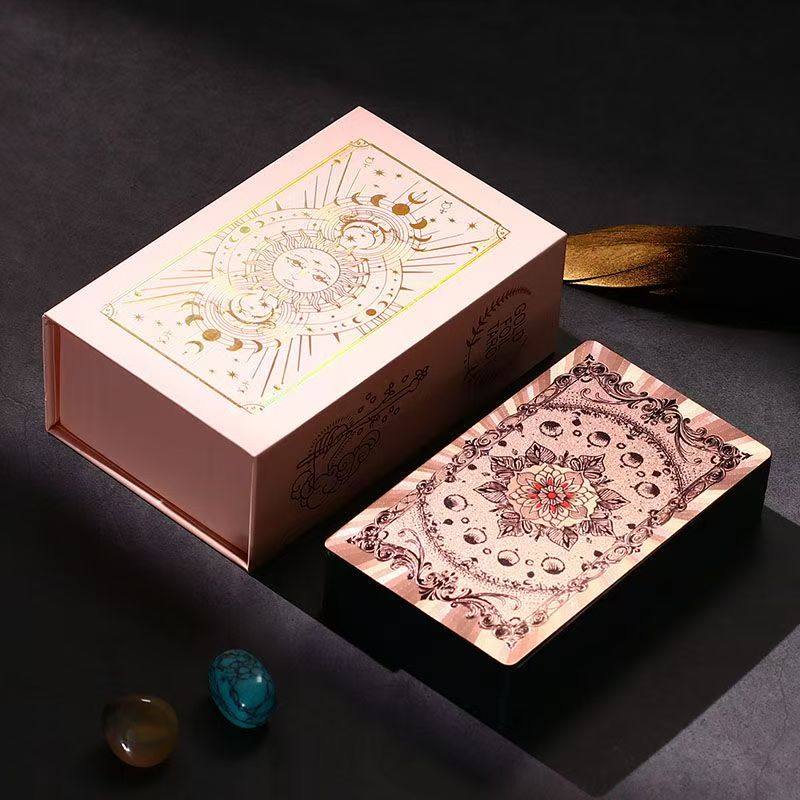 Jeu de Tarot Classique Feuille d'Or 78 Cartes avec Guide