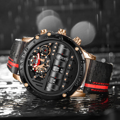 Montre homme à quartz avec calendrier