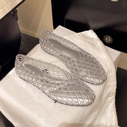 Sandales à Enfiler en Maille pour Femmes