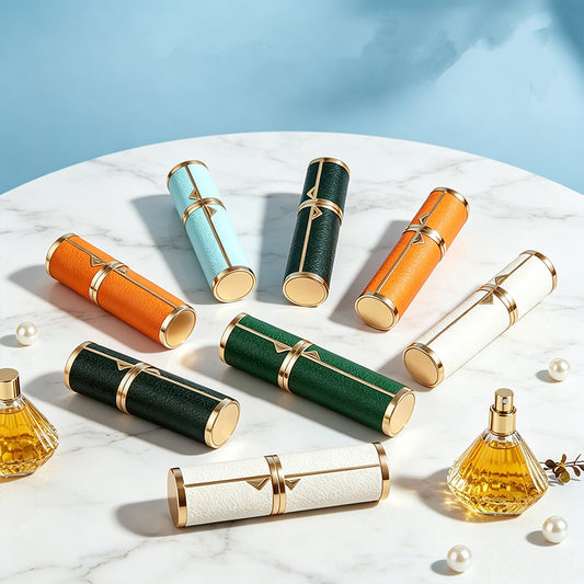 Flacon Parfum Rechargeable / Cuir & Or / Liner Verre