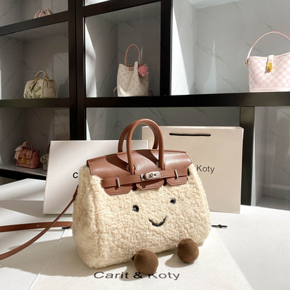 Mini Sac Bandoulière Peluche Tendance