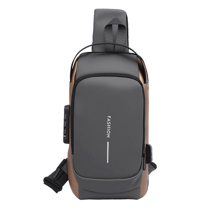 Sac Bandoulière Antivol Homme — Verrou à Code / Port USB / Oxford Impérméable