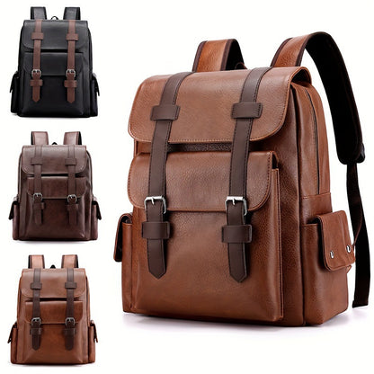 Sac à Dos Cuir Souple Grande Capacité — Style Rétro Voyage