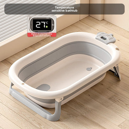 Opvouwbaar Babybadje — Pasgeborenen & Baby's, Zittend & Liggend, Thermometer