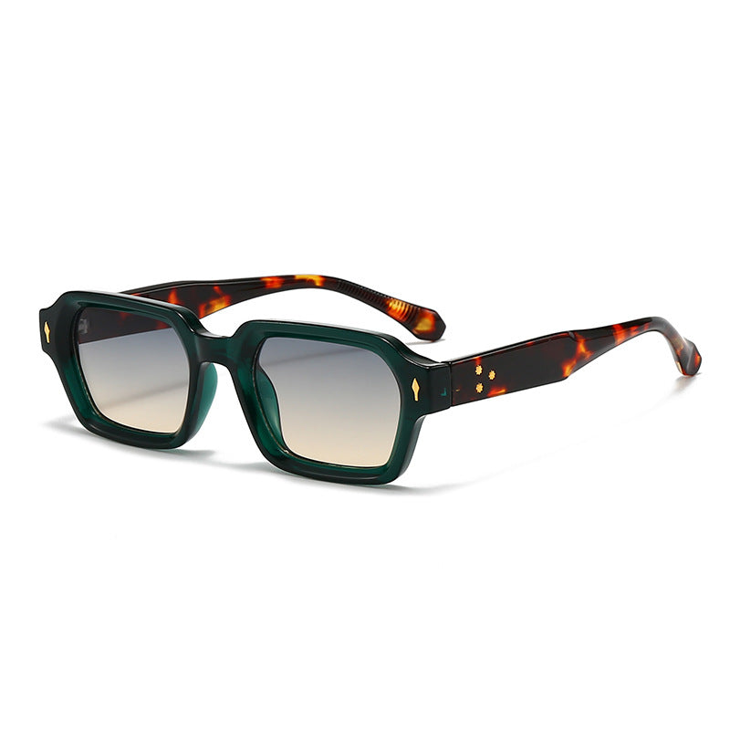 Lunettes de Soleil Monture Carrée Anti-UV Tendance