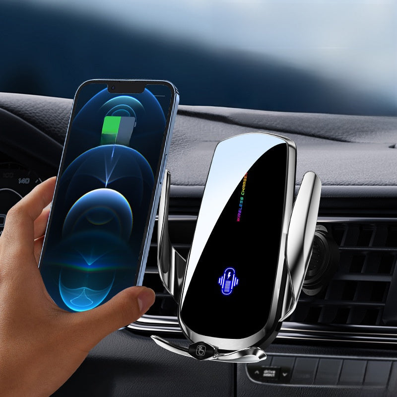 AutoCharge Pro – Draadloze Autotelefoonhouder 15W | Magnetisch & Automatische Klemming