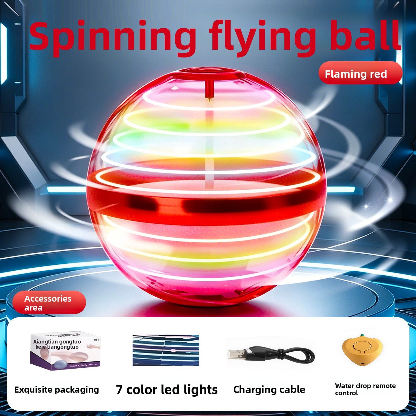Boule Volante Magique LED Capteur & Lévitation Style OVNI