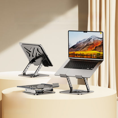 DeskFlex Pro – Verstelbare 360° aluminium laptopstandaard | Opvouwbaar, universeel tot 17"