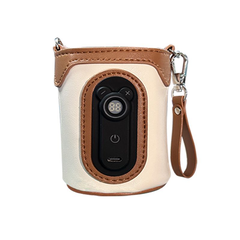 Draagbare USB-flesverwarmer — Isolerende hoes met 26 temperatuurinstellingen
