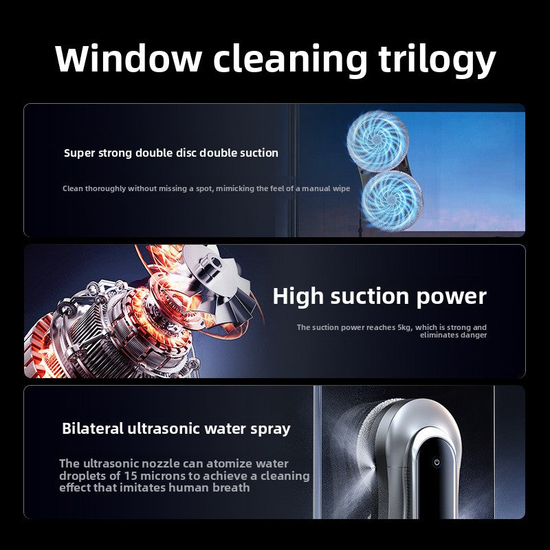WinBot Pro X11 – Robot Laveur de Vitres Électrique | Trajectoire Planifiée, Anti-Chute, 2,1kg